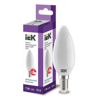  Лампочка Iek LLF-C35-7-230-40-E14-FR 
