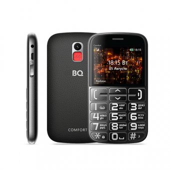  Мобильный телефон BQ BQM-2441 Comfort черный/серебристый 