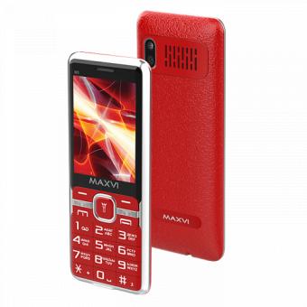  Мобильный телефон Maxvi M5 Red 
