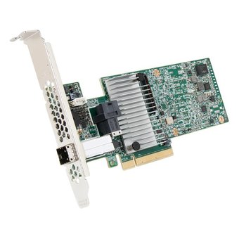  Контроллер LSI MegaRAID SAS 9380-4I4E SGL (LSI00439 / 05-25190-02) PCIe 3.0 x8 LP, SAS/SATA 12G, 8port(1xint SFF8643 + 1xext SFF8644) 