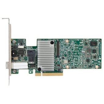  Контроллер LSI MegaRAID SAS 9380-4I4E SGL (LSI00439 / 05-25190-02) PCIe 3.0 x8 LP, SAS/SATA 12G, 8port(1xint SFF8643 + 1xext SFF8644) 