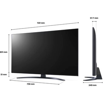  55" Телевизор LG 55NANO766QA.ARUB синяя сажа 3840x2160, 4K UHD, 60 Гц, Wi-Fi, Smart TV, WebOs 