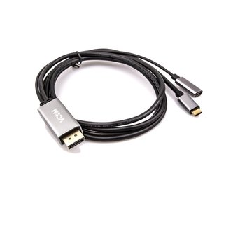  Кабель Vcom CU422MCPD-1.8M USB 3.1 Type-Cm - DP(m) 4K 60Hz, 1.8m , PD,Aluminium Shell, Vcom (CU422MCPD-1.8M) 