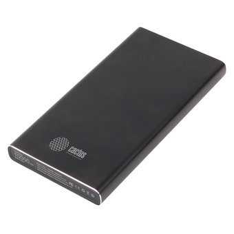  Мобильный аккумулятор Cactus CS-PBFSJT-10000 Li-Pol 10000mAh 2.1A+2.1A 2xUSB черный 