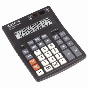  Калькулятор настольный STAFF Plus STF-333 14 разрядов 