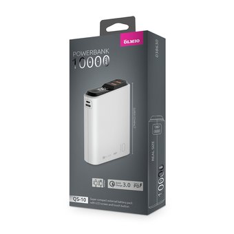  Внешний аккумулятор OLMIO QS-10 (38630) 10000mAh белый 