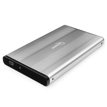  Внешний корпус для HDD/SSD GEMBIRD EE2-U2S-5-S (13140) 2.5", серебро, USB 2.0, SATA, металл 