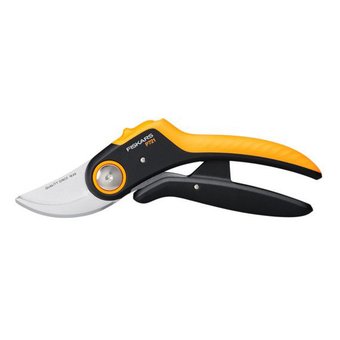  Секатор плоскостной Fiskars PowerLever P721 черный/оранжевый (1057170) 