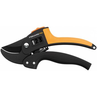  Секатор контактный Fiskars PowerStep P83 черный/оранжевый (1000575) 