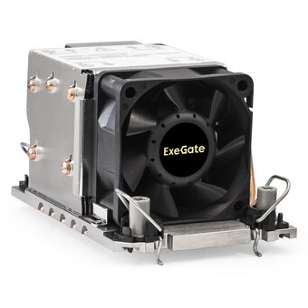  Кулер ExeGate ESNK-P0078AP4.PWM.2U.4189.Cu EX293442RUS (Al+Cu, 2U, 5 тепл. трубок, LGA 4189, TDP 300W, Fan 80mm, PWM, 2100-8000RPM, 2 ball bea 