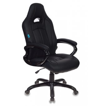  Кресло игровое Бюрократ CH-827/BL+Black черный искусственная кожа 