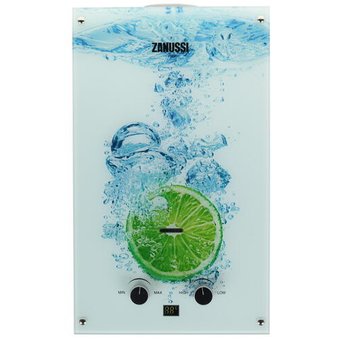  Газовая колонка Zanussi GWH 10 Fonte Glass Lime 