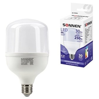  Лампа светодиодная Sonnen Т100-30W-6500-E27 454924 