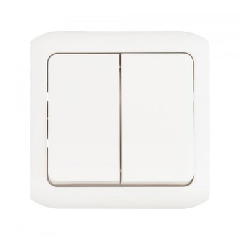  Выключатель Legrand Quteo откр. 2кл. IP44 белый (782302) 
