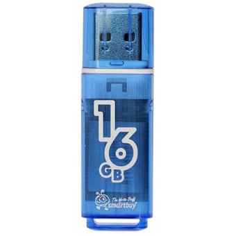  USB-флешка Smartbuy 16Gb Glossy series Blue SB16GBGS-B 