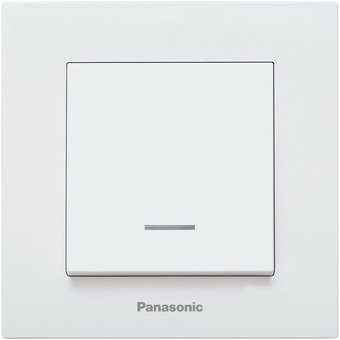  Выключатель Panasonic Karre Plus скрыт. 1кл. IP20 белый матовый (1шт) (WKTC00022WH-RU) 