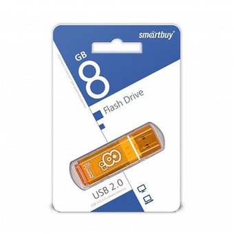  USB-флешка Smartbuy 64Gb Glossy series Orange SB64GBGS-Or 