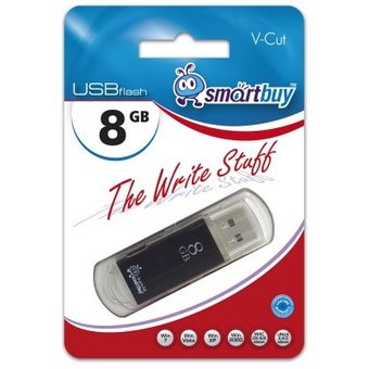  USB-флешка Smartbuy 4Gb V-Cut series Black SB4GBVC-K 