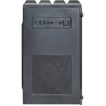  Корпус ExeGate Mistery R3-NPX500 EX294478RUS Minitower (mATX, БП 500NPX с вент. 12 см, 2*USB+1*USB3.0, аудио, черный, 4 вент. 12см с RGB подсветкой) 
