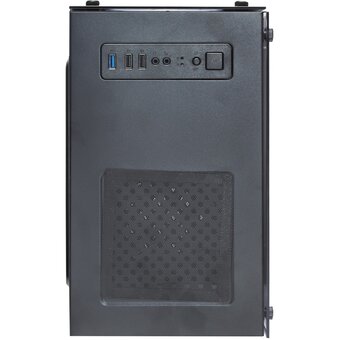  Корпус ExeGate Mistery X2-NPX600 EX294483RUS Minitower (mATX, БП 600NPX с вент. 12 см, 2*USB+1*USB3.0, аудио, черный, 4 вент. 12см с RGB подсветкой) 