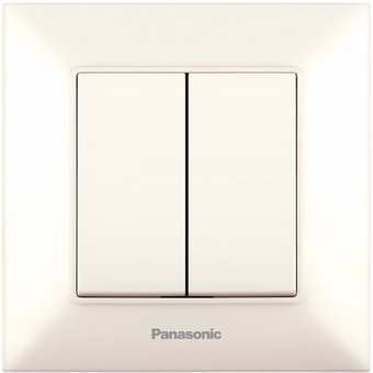  Переключатель Panasonic Arkedia Slim скрыт. 2кл. IP20 бежевый (1шт) (WNTC00112BG-RU) 
