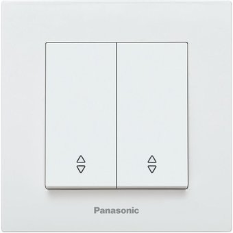  Переключатель Panasonic Karre Plus скрыт. 2кл. IP20 белый (1шт) (WKTC00112WH-RU) 