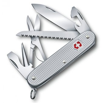  Нож перочинный Victorinox Farmer X Alox (0.8271.26) 93мм 10функций серебристый карт.коробка 