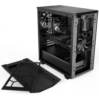  Корпус be quiet! Pure Base 500 Black, midi-tower, (BG034) ATX, 2x Pure Wings 2 140mm fans 