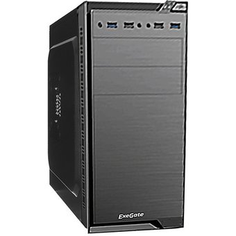  Корпус ExeGate QA-412U Black (EX272748RUS) mATX, XP600, Black, 120mm, 2xUSB+2xUSB3.0, Audio 