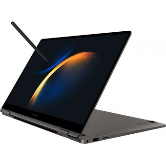  Ноутбук Samsung Galaxy book 3 360 NP750 (NP750QFG-KA1IN) i7 1360P 16Gb SSD512Gb Intel Iris Xe graphics 15.6" AMOLED Touch FHD Win11 H dk.grey 