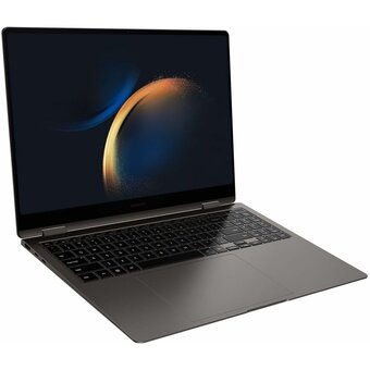  Ноутбук Samsung Galaxy Book 3 Pro 360 NP960 (NP960QFG-KA1IN) i7 1360P 16Gb SSD512Gb Intel Iris Xe graphics 16" AMOLED Touch 3K Win11 H dk.grey 