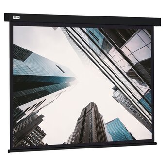  Экран Cactus CS-PSW-124X221-BK Wallscreen настенно-потолочный рулонный черный 