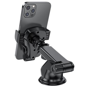  Автомобильный держатель Borofone BH38 Magic bay one button center consol, black 