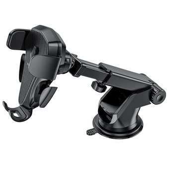  Автомобильный держатель Borofone BH38 Magic bay one button center consol, black 