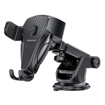  Автомобильный держатель Borofone BH38 Magic bay one button center consol, black 
