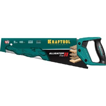  Ножовка KRAFTOOL Alligator 11 15203-40 для точного реза 400 мм, 11 TPI 3D зуб 