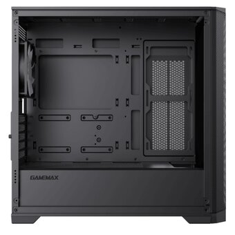  Корпус GameMax Destroyer TGB, mATX, black, w/o psu, w/1xUSB3.0+2xUSB2.0, Combo Audio, w/3x12cm ARGB front fan 