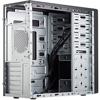  Корпус Foxline FL-886-FL500S-U32 ATX case, black, w/PSU 500W 12cm, w/2xUSB3.0, w/ pwr cord, w/o FAN 