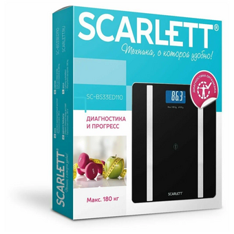  Весы Scarlett SC-BS33ED110 черный 