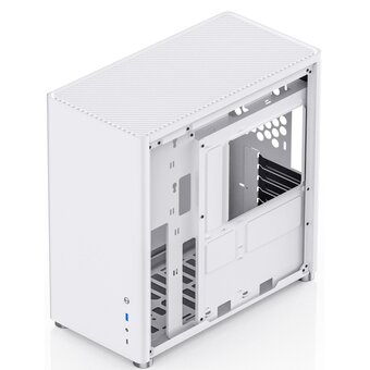  Корпус JONSBO D40 White без БП, боковая панель из закаленного стекла, mini-ITX, micro-ATX, ATX 