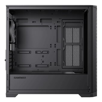  Корпус GameMax Destroyer MB, mATX, black, w/o psu, w/1xUSB3.0+2xUSB2.0, Combo Audio, w/3x12cm FRGB front fan 