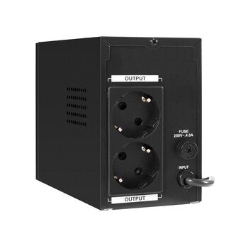  ИБП ExeGate Power Smart ULB-500.LCD.AVR.2SH (EX294613RUS) 500VA/300W, LCD, AVR, 2*Schuko, металлический корпус, Black 