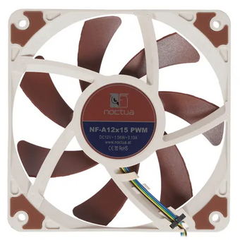  Кулер Noctua Case 120 (NF-A12x15 PWM) 1 Ватт(120x120x15, 1400-1850 об/мин, 23.9dBA, 4pin PWM) 
