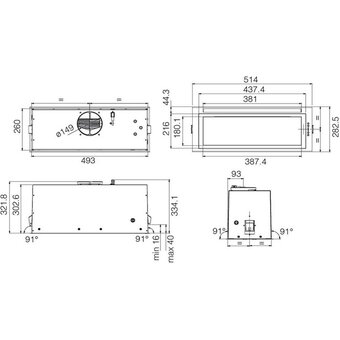  Вытяжка ELICA Lane Sensor BL MAT/A/52 