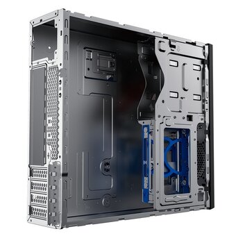  Корпус Powerman EL555 (6188897) Slim Case Black PM-450TFX,80+Bronze U3.0*2+U2*2+2*combo Audio fan 9cm, intrusion switch mATX, Mini-ITX 