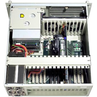  Корпус Advantech IPC-610BP-00HD 4U 15-Slot Rack-mount Chassis, w/o backplane, 2x 12cm/ 82 CFM ball-bearing system fans, w/o PSU 