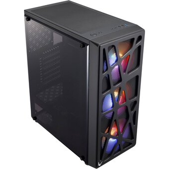  Корпус Formula Mana черный без БП ATX 6x120mm 2xUSB2.0 1xUSB3.0 audio bott PSU 