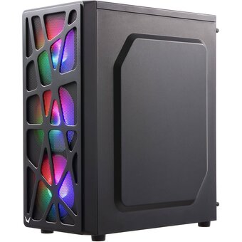  Корпус Formula Mana черный без БП ATX 6x120mm 2xUSB2.0 1xUSB3.0 audio bott PSU 