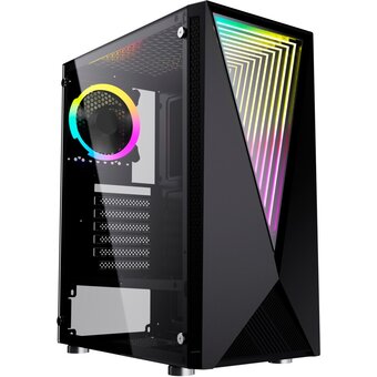 Корпус GMNG GG-CC100 черный без БП ATX 5x120mm 2xUSB2.0 1xUSB3.0 audio bott PSU 