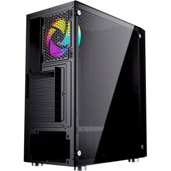  Корпус GMNG GG-CC100 черный без БП ATX 5x120mm 2xUSB2.0 1xUSB3.0 audio bott PSU 
